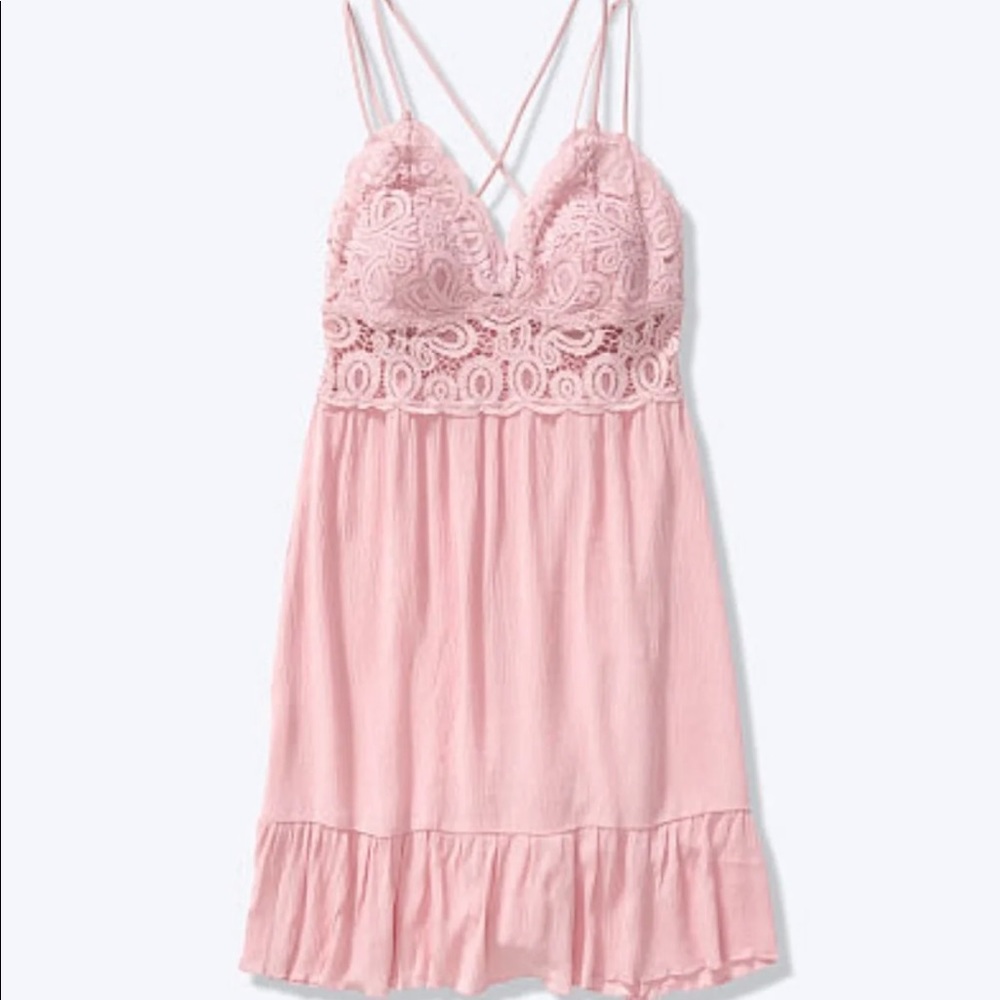 PINK Victoria’s Secret Crochet Lace Dress